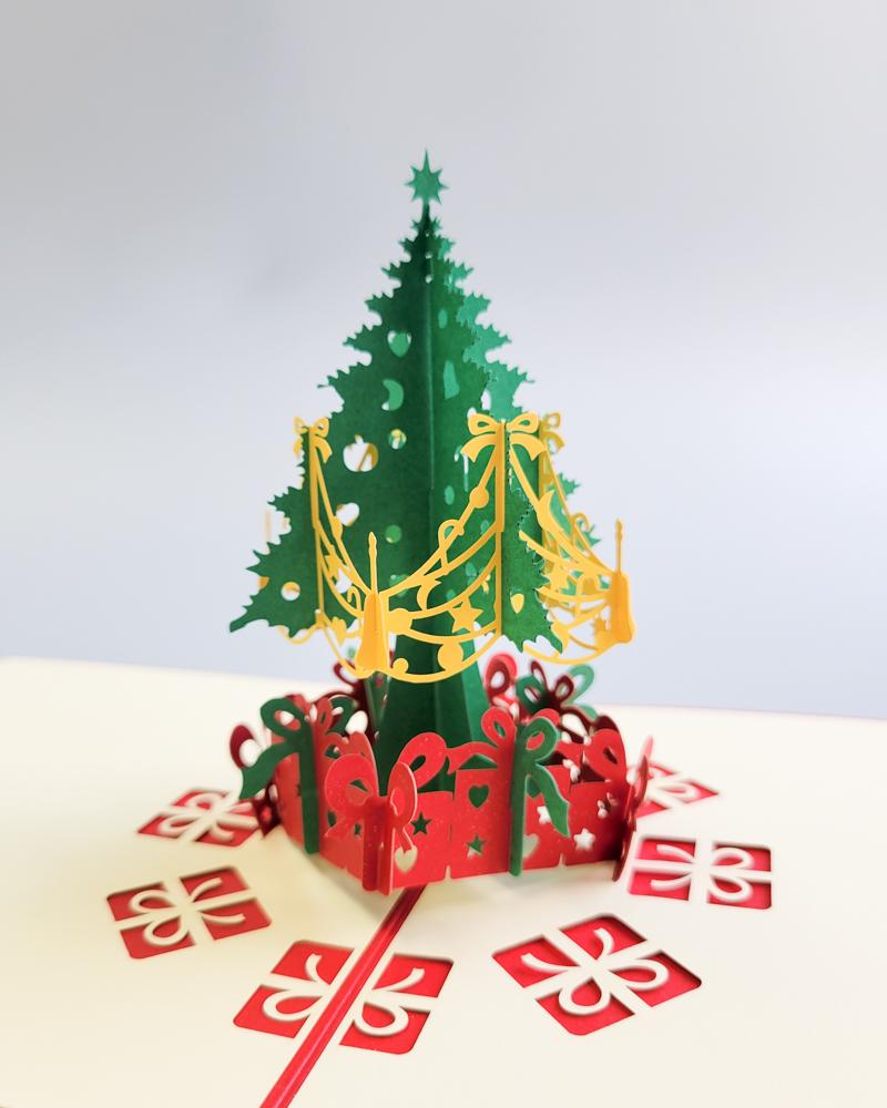 Christmas Morning 3D Pop-Up Card