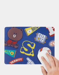 LINE FRIENDS BROWN & FRIENDS University Mouse Pad #Blue