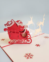 Santa's Sleighride 3D Pop-Up Card