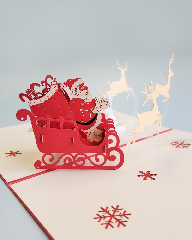Santa's Sleighride 3D Pop-Up Card