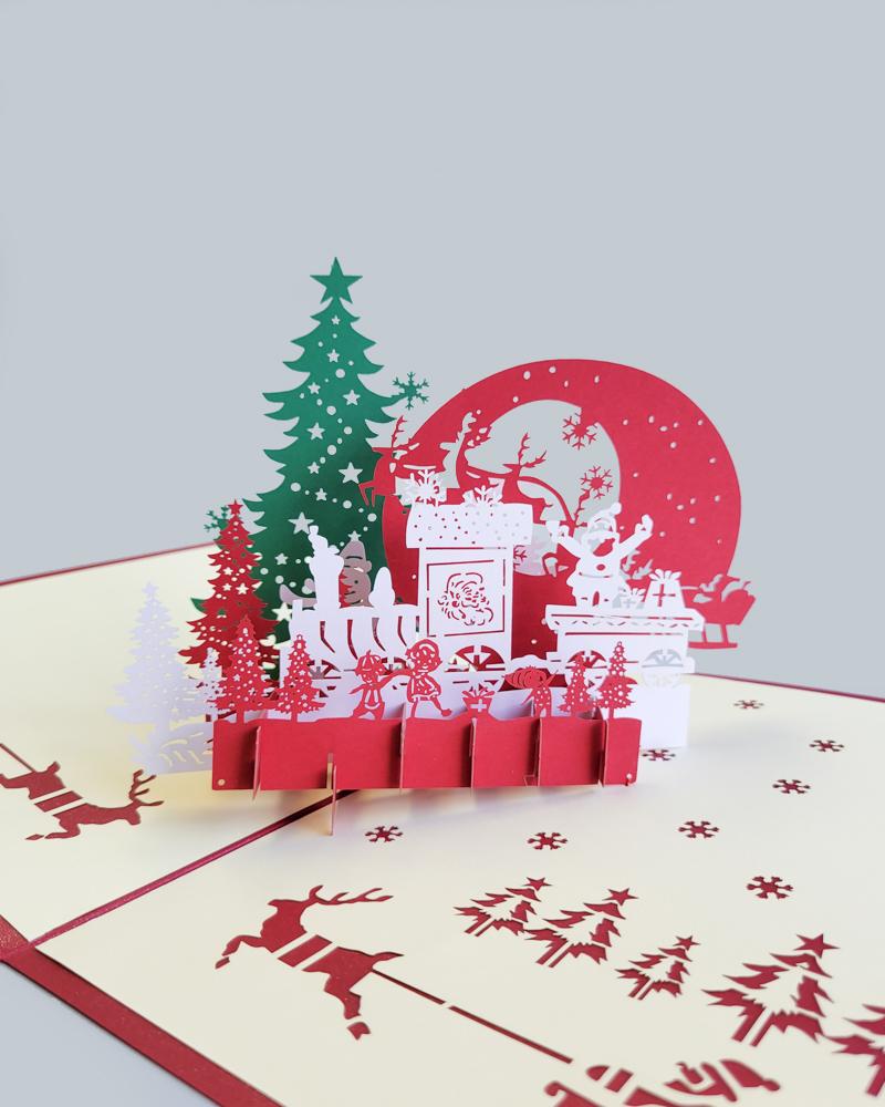 Santa's Wonderland 3D Pop-Up Card