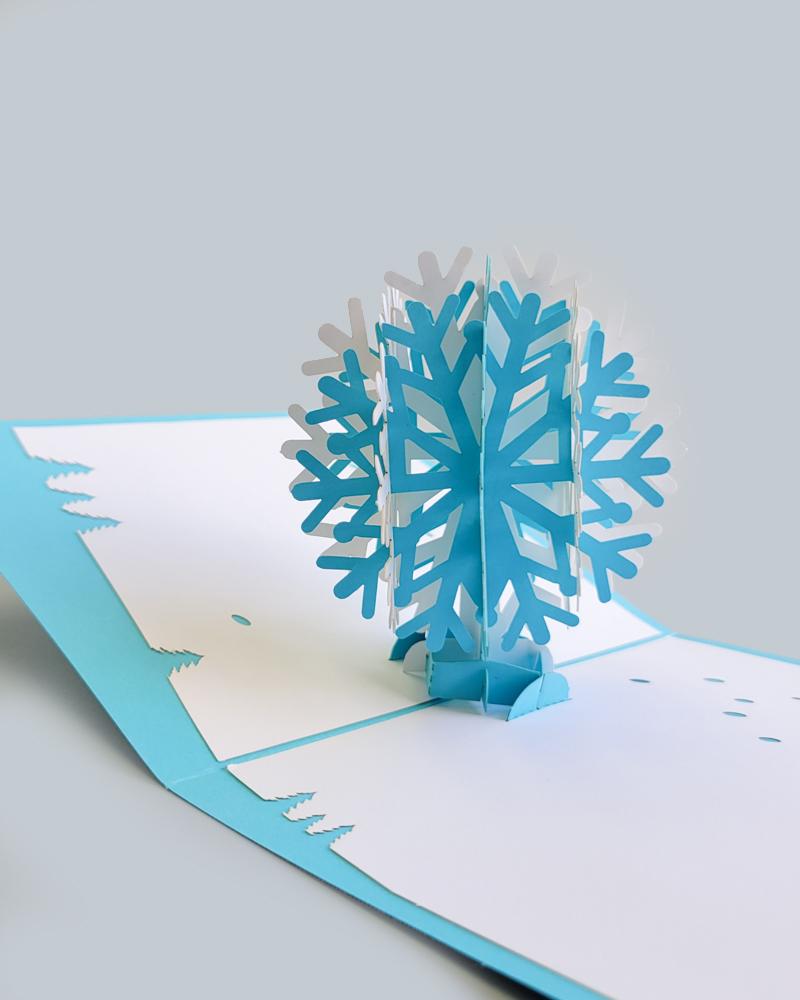 Shop Snowflake 3D Pop-Up Card