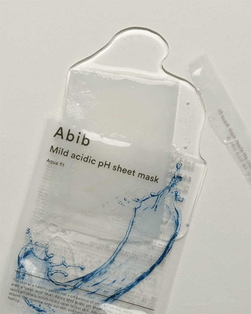 Masque en tissu au pH acide doux Abib #Aqua Fit