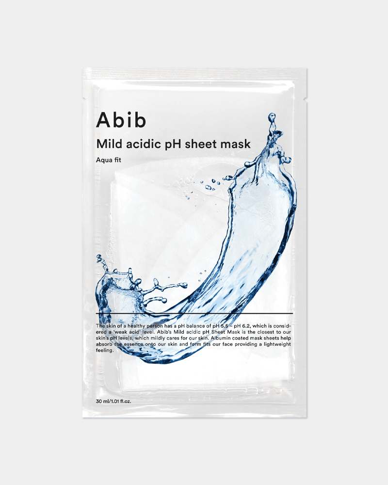 Masque en tissu au pH acide doux Abib #Aqua Fit