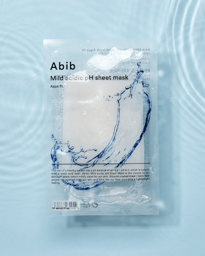 Masque en tissu au pH acide doux Abib #Aqua Fit