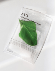Masque en tissu au pH acide doux Abib #Heartleaf Fit