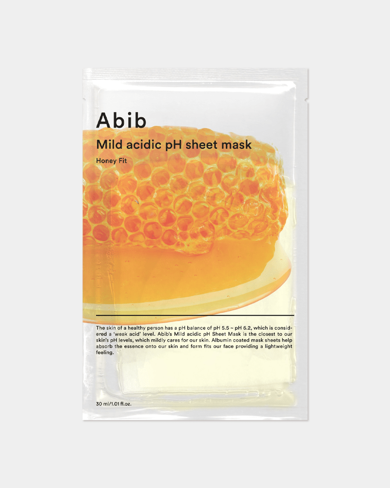 Masque en tissu au pH acide doux Abib #Honey Fit