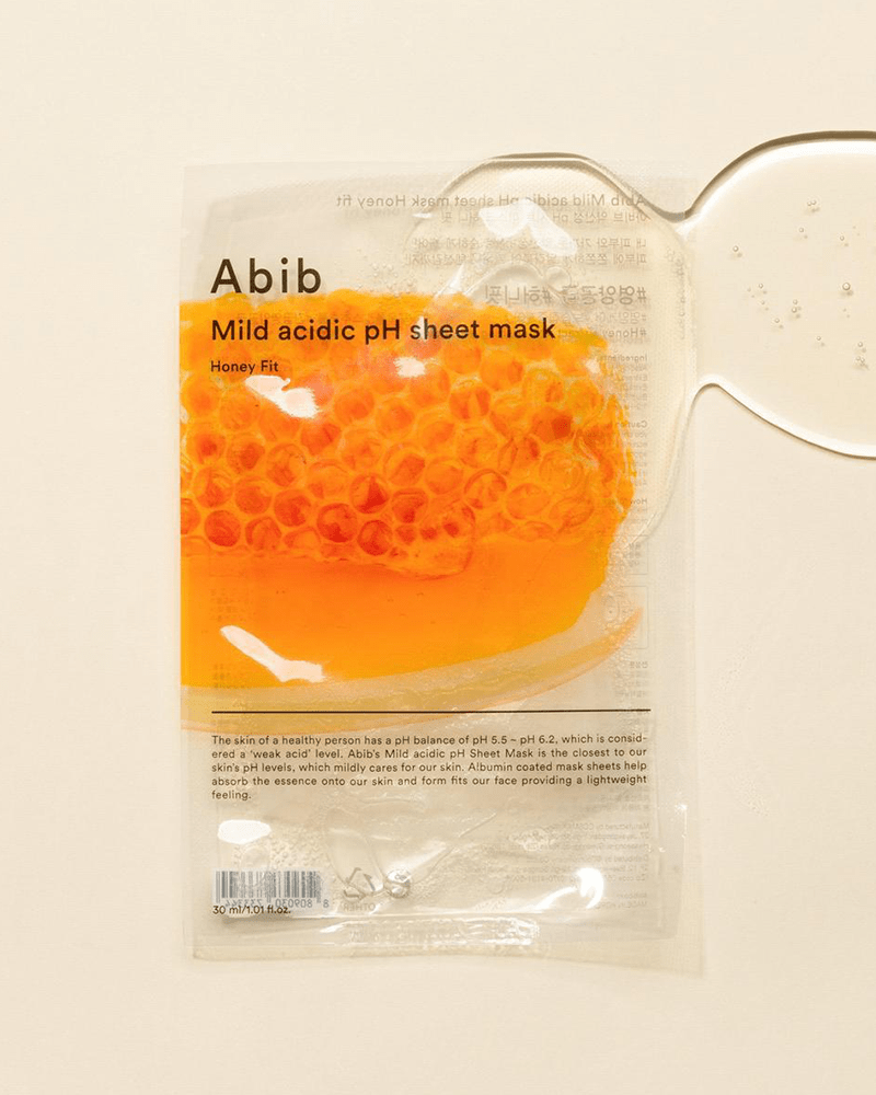 Masque en tissu au pH acide doux Abib #Honey Fit