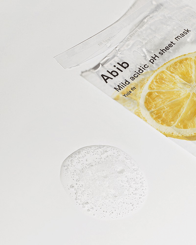 Masque en tissu au pH acide doux Abib #Yuja Fit