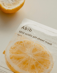 Masque en tissu au pH acide doux Abib #Yuja Fit