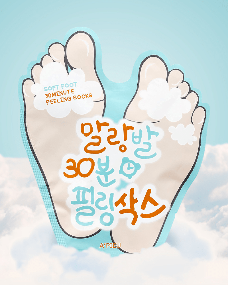 Chaussettes exfoliantes A'PIEU Soft Foot 30 minutes