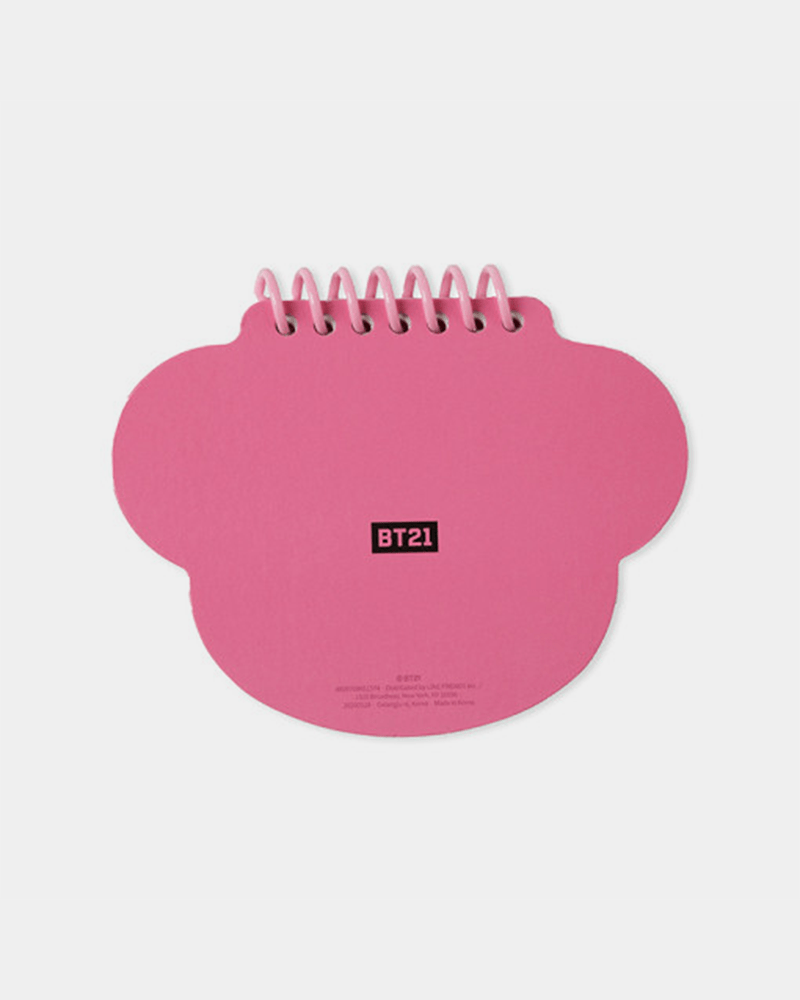 BT21 KOYA Heart Face Spring Note