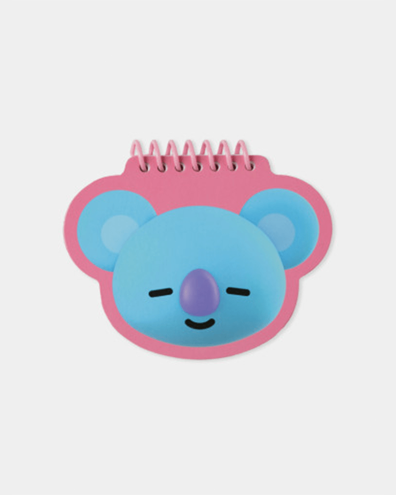 BT21 KOYA Heart Face Spring Note