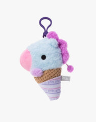 Porte-clés mascotte en peluche BT21 MANG BABY Ice Cream