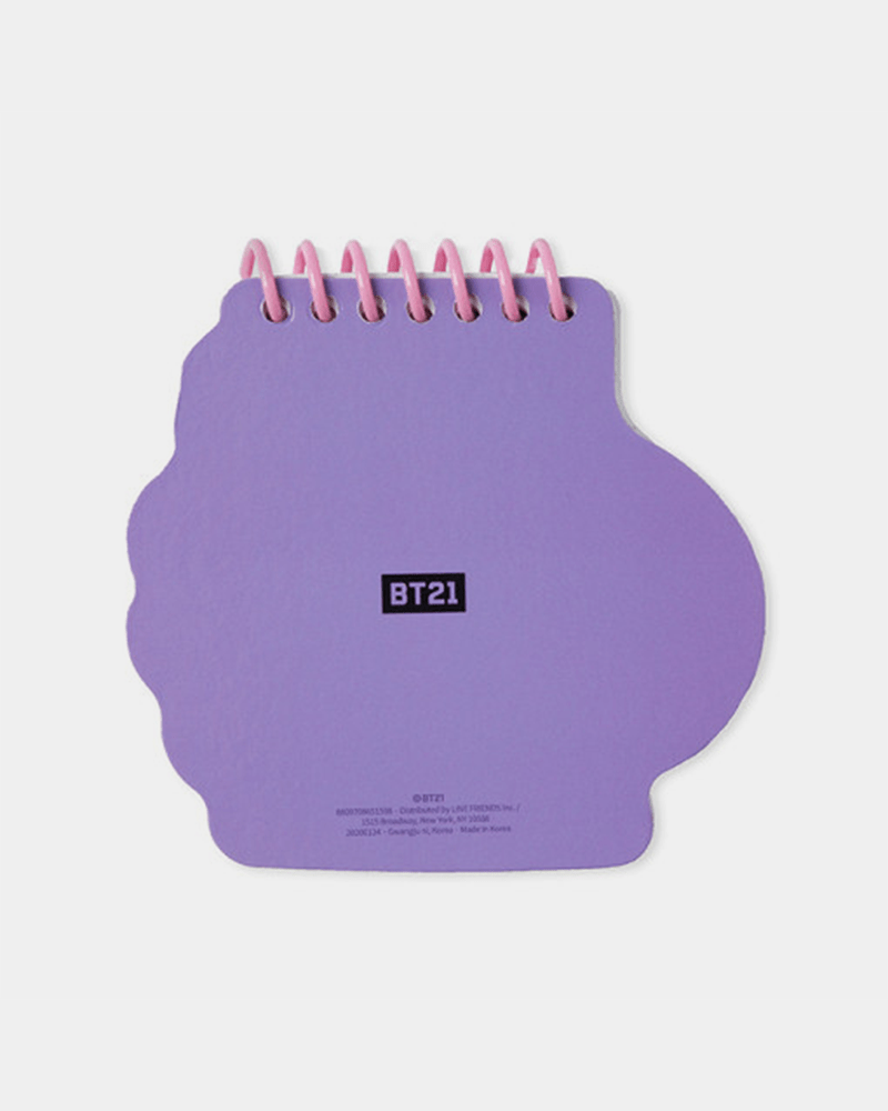 BT21 MANG Heart Face Spring Note