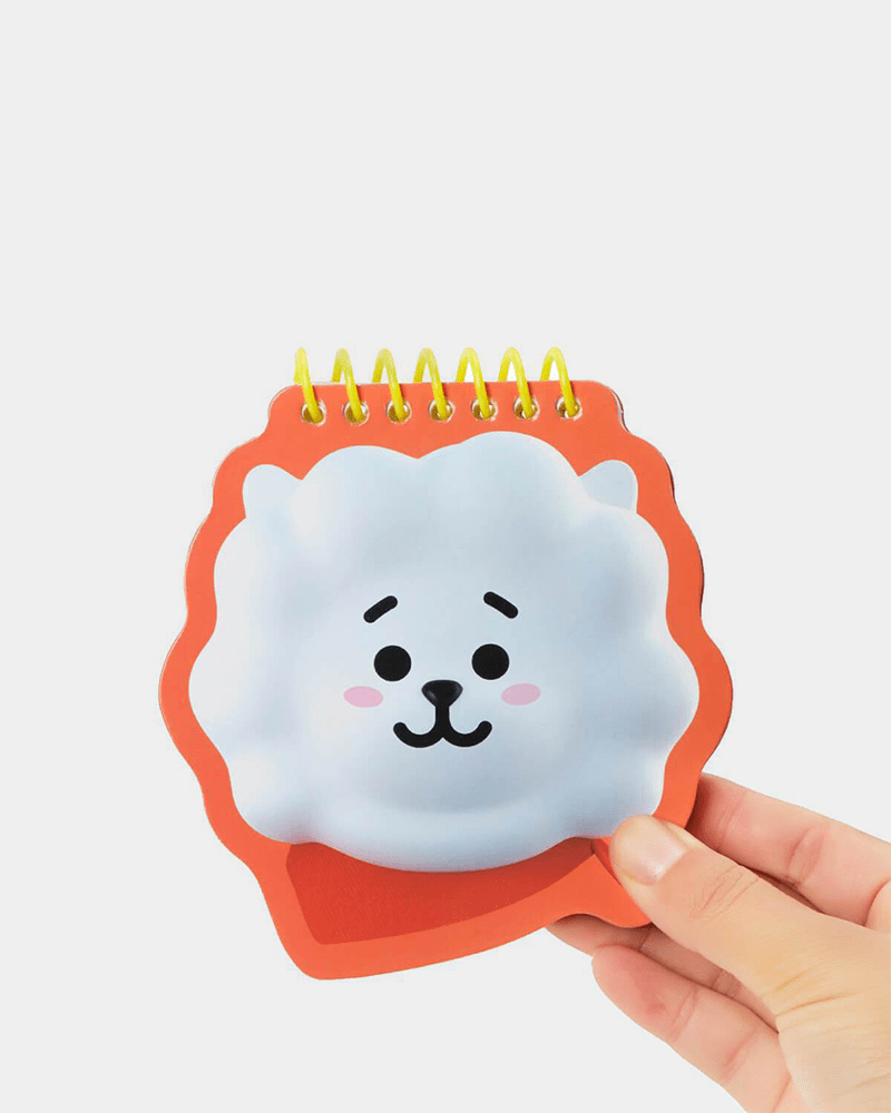 BT21 RJ Heart Face Spring Note