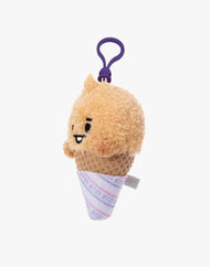 Porte-clés mascotte en peluche glace BT21 SHOOKY BABY