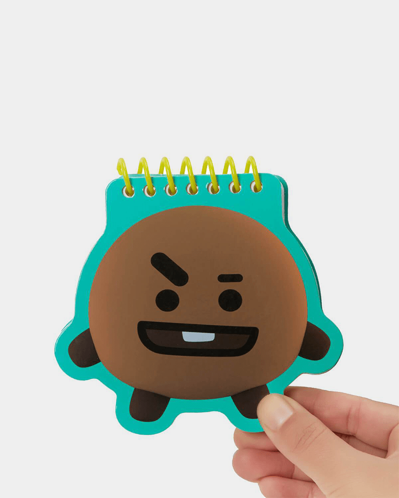BT21 SHOOKY Heart Face Spring Note