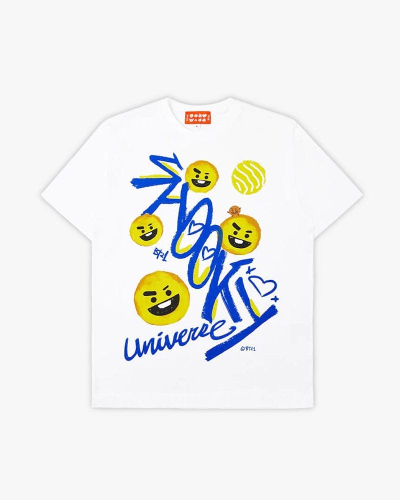 T-shirt BT21 SHOOKY Utopia #Blanc