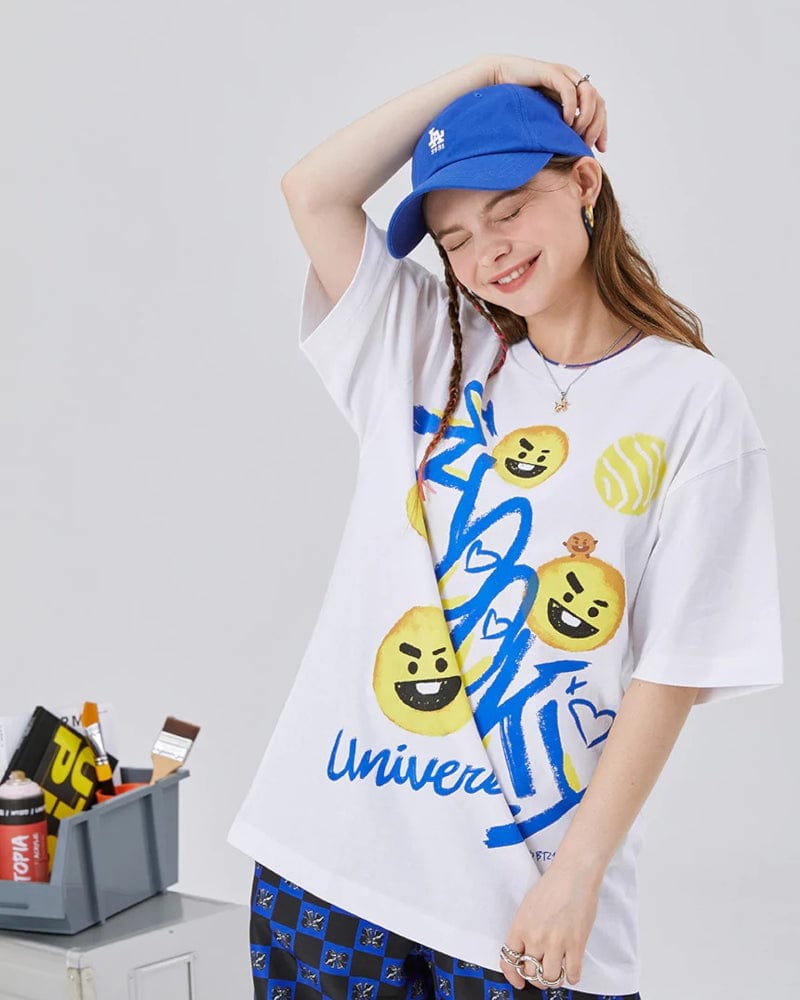 T-shirt BT21 SHOOKY Utopia #Blanc