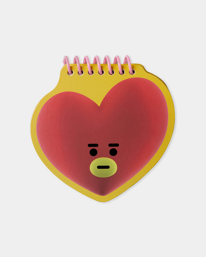 BT21 TATA Heart Face Spring Note