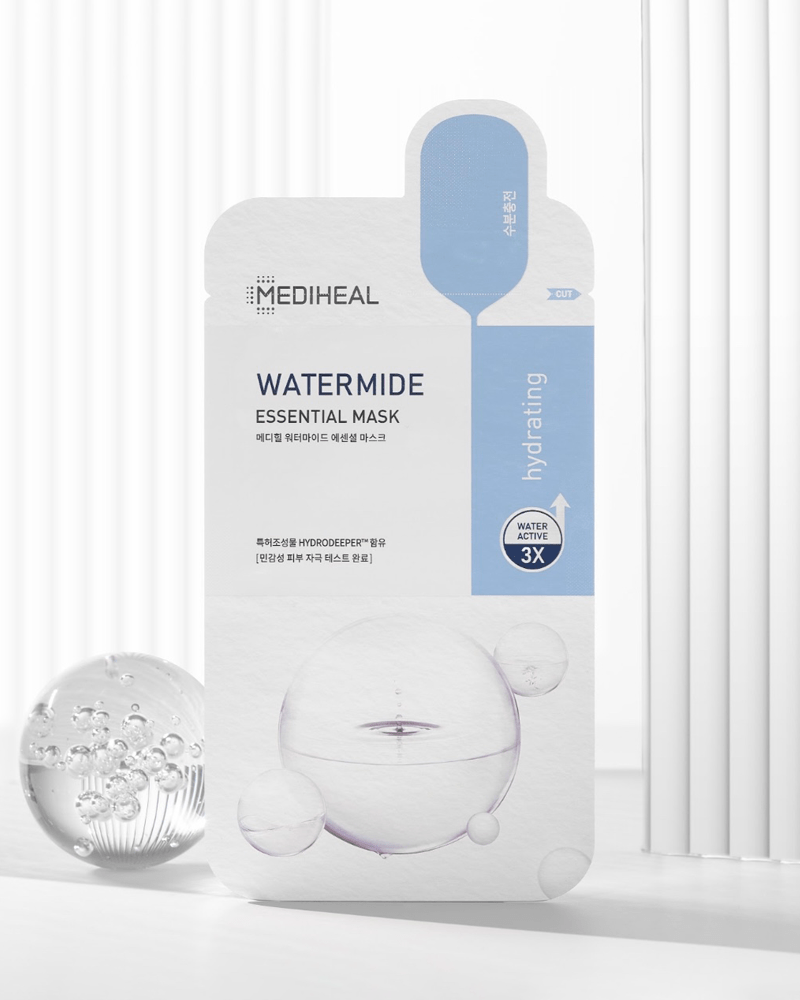 Masque essentiel à l'eau et à l'hyaluronate MEDIHEAL (Renouvellement)