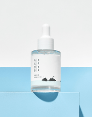 ROUND LAB 1025 Dokdo Ampoule on blue and white background